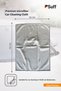 Tulpe m Series Car Mirror Cleaning Cloth 70X50 cm Gray Double-Sided Use Leaves No Marks or Stains Microfiber Cloth - 6