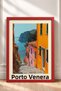 Porto Venere Street with Stairway Descending to the Sea Framed Painting Italy Poster Wall Decor Itp039 - 3
