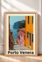 Porto Venere Street with Stairway Descending to the Sea Framed Painting Italy Poster Wall Decor Itp039 - 3