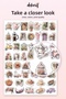 Romantic City Sticker Set 100 Pieces - Pink Car Rose Street Colorful Agenda Journal Notebook Sticker - 5