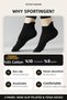 3 Pairs of Women's Non-Slip Silicone Sole Patterned Pilates and Yoga Socks - 5