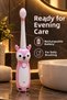 Electric Toothbrush Pink White Deer Design - 3