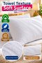 2 Pieces of Liquid-Proof Pillow Covers 50X70 cm Towel Textured White Pillow Protector Cover Zipperless Model - 3