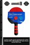 Special Production Sports Equipment Recreation Active Life Rak-1400 Rubber-Pp Table Tennis Racket Red Color