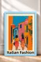 Fashion Italiana Two Women on the Street Written Framed Painting Italy Poster Wall Decor Itp067 - 3