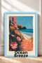 Brezza Dell'Oceano Written Pink Flowers Framed Painting Italy Poster Wall Decor Itp075 - 3