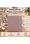 New Generation Combed Cotton Maxi Size Non-Slip Sofa Cover with Armrest Protection (170X300) - Cream Burgundy - 2
