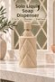 Solo 400 ml Porcelain Soft Touch Liquid Soap Dispenser - Cream Color