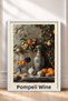 Vino Di Pompei Stone Wall Still Life Framed Painting Italy Poster Living Room Kitchen Wall Decor Itp113 - 3