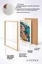Costa D'Amalfi, Sade, Striped Coastal Town, Framed Painting, Italy Poster, Wall Decor, Itp147. - 4