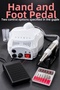 Electric Nail File Speed Adjustable Set with Foot Pedal - 4