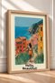 Ciao Bella, Women's Framed Painting, Coastal Trail, Italy Poster, Wall Decor, Itp168. - 2