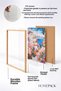 Floral White Houses on the Capri Slope – Framed Painting, Italy Poster, Living Room, Kitchen, Wall Decor, Itp166. - 4