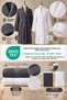 Eldy 6-Piece Family Bathrobe Set, 100% Cotton, Certified Striped Bathrobe Set, Bridal Gift Set, Anthracite White. - 3