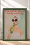 Il Dolce Far Niente Printed Towel, Framed Painting, Italy Poster, Wall Decor, Itn011. - 3