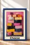 Cheese-Themed Colorful Cheese Molds, Framed Painting, Italy Poster, Wall Decor, Itp174. - 3