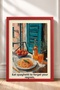 Eat Spaghetti – Spaghetti-Themed Table Setting – Framed Poster – Italy Poster – Wall Decor – Itp171 - 3