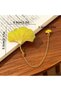 Vintage Leaf Design Metal Bookmark - 3