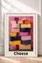 Cheese-Themed Colorful Cheese Molds, Framed Painting, Italy Poster, Wall Decor, Itp174. - 3