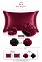 Satin Pillowcase + Gift Set for Curly and Straight Hair: Includes a Headband and Hair Clip.