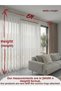 Mine 2066 Ecru 1/2.5 Pleated Tulle Curtain Apm - 5