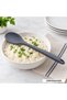 Si̇monahome Set of 2 Silicone Spoons, Anthracite, 27 Cm, 2 Spoons for Cooking and Serving. - 2