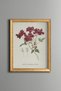 Red Flower Bouquet - Vintage Patterned Painting - Slim Model