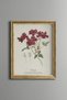 Red Flower Bouquet - Vintage Patterned Painting - Slim Model