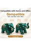 Luxury Alloy Metal Figurine-Adorned Lidded Decorative Ashtray and Jewelry Storage Box, Metal Ornament, 18 cm, Set of 2 - 3
