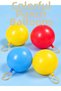 Set of 4 Rubber Punch Balloons – Assorted-Color Fist and Play Balloons - 6