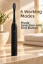 Black electric toothbrush ipx7 waterproof