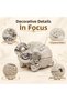 Luxury Alloy Metal Figurine Decorative Ashtray with Lid, 15 cm Metal Figurine, Incense Holder, Jewelry & Coin Box - 8