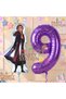 Frozen-Themed Anna 9-Year-Old Purple Balloon Set, 2-Piece Large Balloon Set, Frozen Theme: Elsa Balloon, Anna Balloon, Olaf Balloon