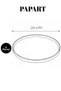 Merry Christmas 6-Piece 20 cm Stackable Ceramic Cake, Dessert, and Serving Plate Set - 5