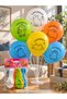 Capybara-Printed Balloon 6-Pack – Assorted-Color Birthday and Party Decorative Balloons - 8