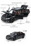 White 1:24 Scale BMW 760Li Metal Toy Car with Opening Hood and Trunk Doors, Light-Up and Sound-Activated Model Car - 2