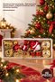 48 Christmas Tree Ornaments – Red and Gold Mixed Patterns, Elegant Christmas Decor, Christmas Ornaments