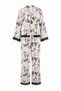 Multi Color Plain Satin Woven Pajamas Set Thmaw27Pt00013