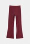 Burgundy Plain Knitted Tights Tkdss24Ta00007 - 3