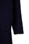 More Sustainable Navy Blue Soft Textured Ribbed High Neck Knitwear Bottom - Top Set Twoaw27Au00090 - 2