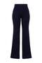 More Sustainable Navy Blue Soft Textured Ribbed High Neck Knitwear Bottom - Top Set Twoaw27Au00090 - 5
