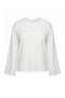 Ecru Premium Raglan Sleeve Baseball Oversize Fit Knitted Plus Size T-Shirt Tbbaw27Bf00013