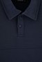 Navy Blue Oversize Wide Cut Stitched Detail Polo Collar Sweatshirt Tmnaw27Sw00046 - 2