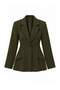 Khaki Fitted Cashmere Blazer Jacket Twoaw26Bc00054