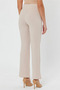 Women's Black High Waist Cinch Flare Leg Palazzo Pants - 6