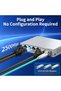 UK Adapter HORACO 2.5Gb Switch 2.5GBASE-T 4 Port 2.5G RJ45 with 2 Port 10G SFP+ Fanless Unmanaged Pl - 3