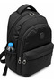 Unisex Waterproof Fabric School Backpack Black School Bag 2200 - 6