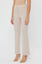 Women's Black High Waist Cinch Flare Leg Palazzo Pants - 3