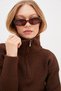 Half-Zip Turtleneck Knit Sweater - 3