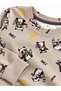 Girl's 100% Cotton Mink Color Raccoon Print Long Sleeve Winter Pajamas Set - 2